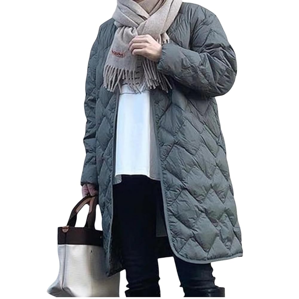 Amazon | [LIDANO] キルティングコート レディース ロングコート